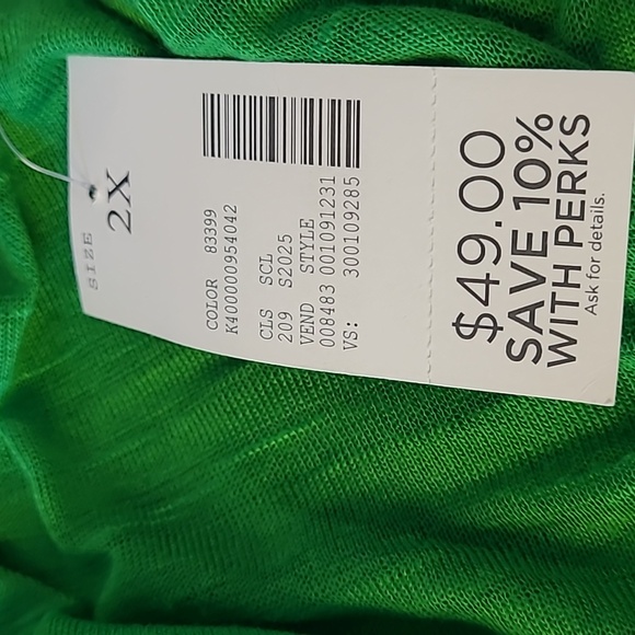 Light weight knit half sleeve Open Cardigan 2X - Picture 6 of 6